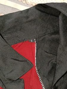 Red &amp; Black Colorblock Dress