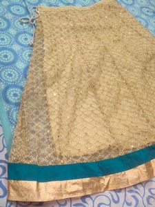Golden Ethnic Skirt