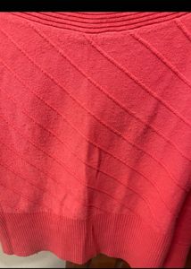 Coral Knit Pullover (boat shape neck)