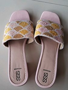 Colourful Beaded Small Heels ( NO B9X )