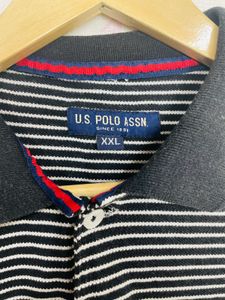 US POLO ASSN MEN BLACK AND WHITE T SHIRT