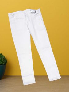 M@42 Size-34 White Denim Jeans