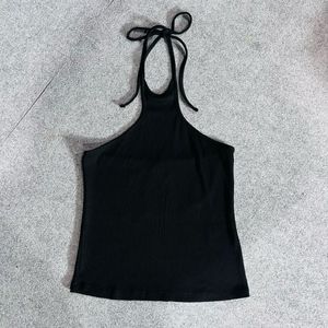 Black Halter Top