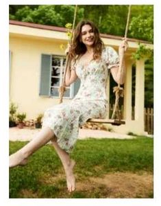 Urbanic A-Line Knot Floral Summer Dress