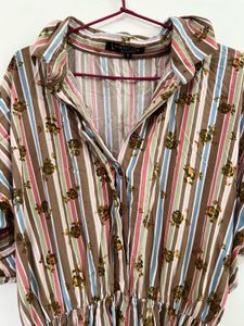 Striped Shirt Dress