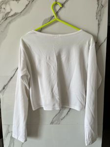 White Long Sleeve Top