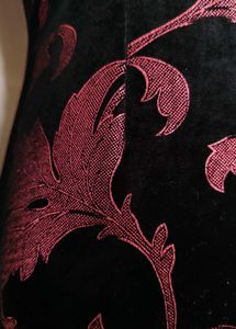 Floral Cheongsam Velvet Dress