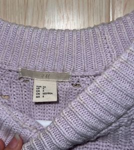 H&amp;M Lavender Knit Sweater