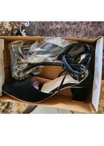 Black Tie Up Heels