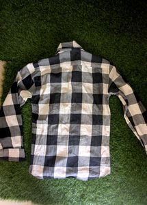 black and white check shirt for Men