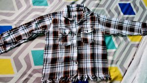 Brown Plaid Flannel Shirt