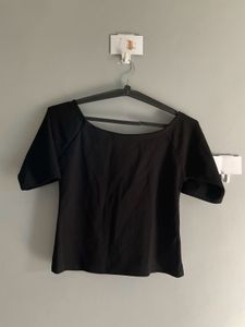 Chic Black Top - Unique Detail