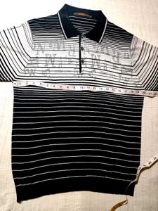 Striped Polo T Shirt