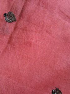 Attractive Pink Silver Embroiderey Saree