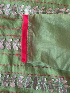 Embroidery Work With Inner Heavy Luknowvi  Silk Su
