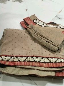 Elegant Beige Saree