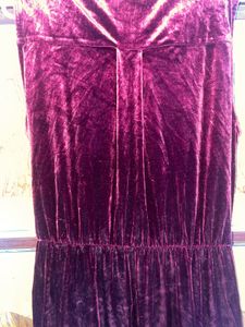 Wardrobe Burgundy Velvet Jumpsuit L