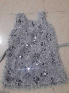 Cute Silver Sequin Top