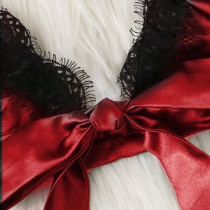 Red & Black Lingerie Set