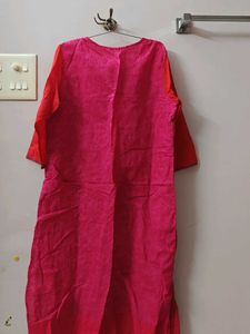 Pink Kurta Set &amp; Dupatta-XL