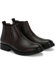 Brown Leather Chelsea Boots - Size 10