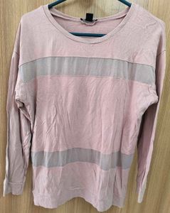 🌸 AMISU "Adobe Rose" Striped Knit Top 🌸