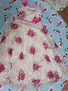 White Floral Frock