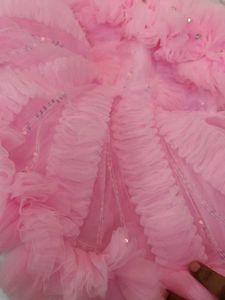 Pink Ruffle Tulle Dress
