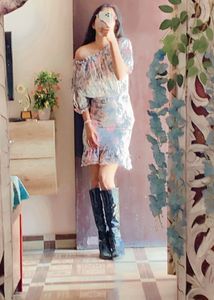 Chic Off-Shoulder Floral Mini Dress