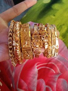 Gold Bangles Set