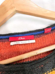 B2G2 🎁 S.Oliver Imported Striped Knit Sweater C
