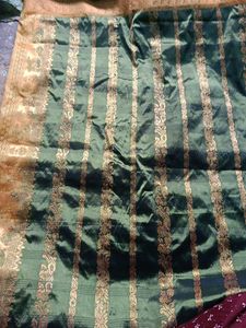 Green &amp; Gold Saree