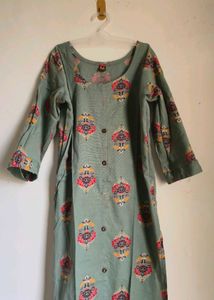 Elegant Green Printed Kurta