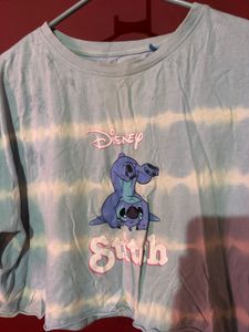Disney Stitch Tie-Dye Crop Top