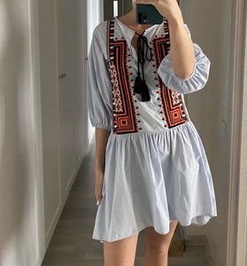 H&amp;M Boho Embroidered Dress