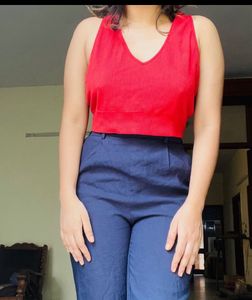 Garage Cropped Vest Top