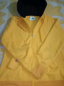 Yellow Zip-Up Hoodie