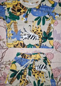 Adorable Animal Print Kids Set