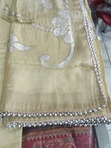 Elegant Beige Embroidered Salwar Kameez