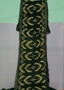 A Dark Green Coloured Lehenga,100% qualified,