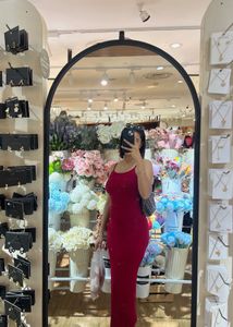Red Bodycon Maxi Dress