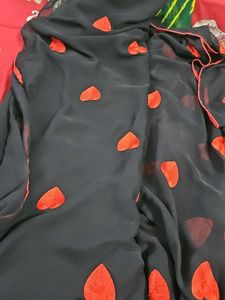 Heart Pattern Saree