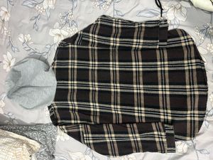Hooded Plaid Flannel Shirt