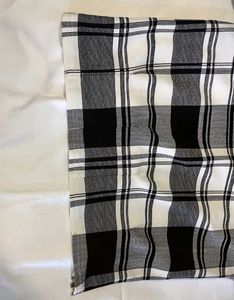 Black &amp; White Plaid Long Sleeve