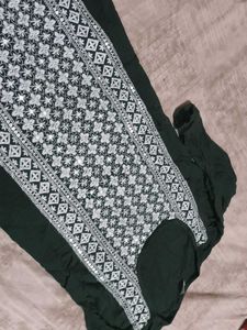 Dark Green Colour Kurti