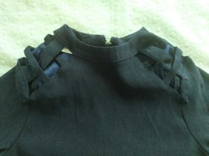 Navy Blue Fitted Top