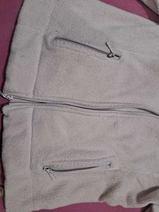 baby pink Fleece sports Zip-Up Jacket hoddie