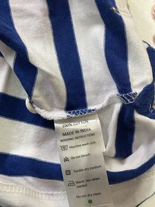 Roadster White &amp; Blue Striped T-Shirt