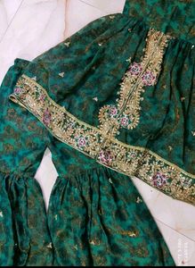 😍🦚New Elegant Rama Green Dress Set 🦚😍