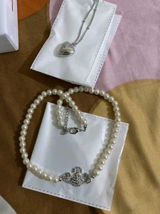 Combo Of Vivienne Westwood Pearl Necklace